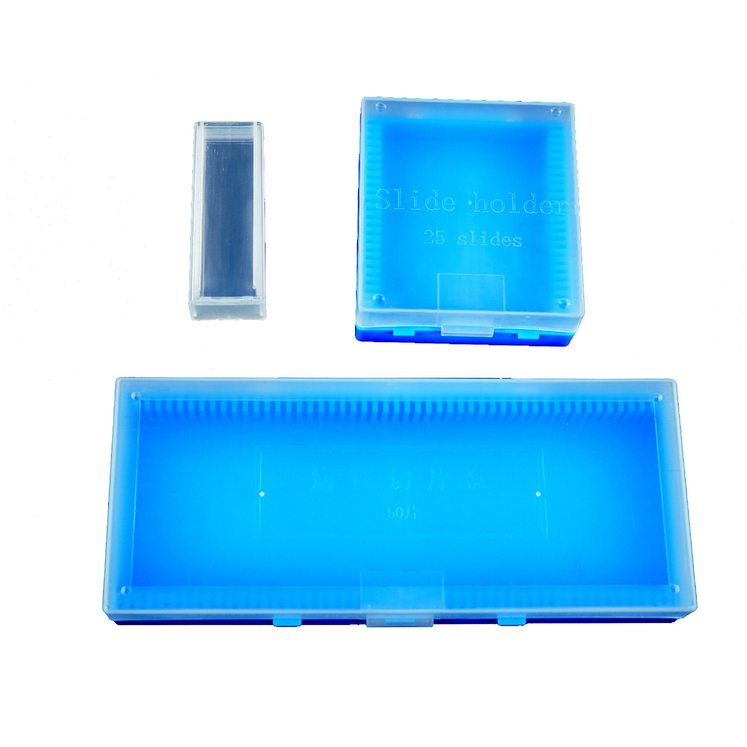 Microscope Slide Box 50 Slots Transparent ABS Slides Sample Holders