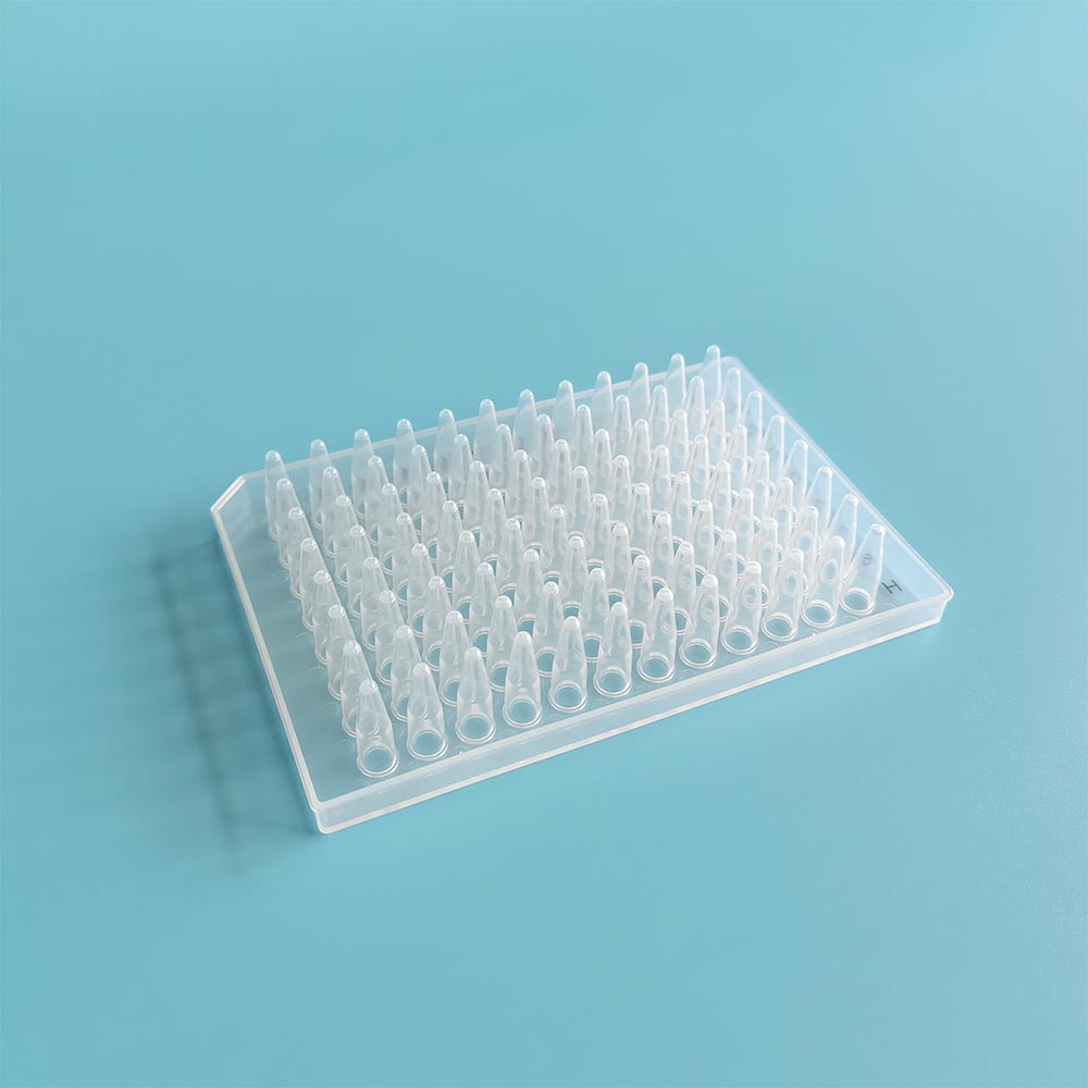 PCR Plate 96 Well 0.2ml with Half Skirt for Nucleic Acid Amplification Qpcr RT-PCR